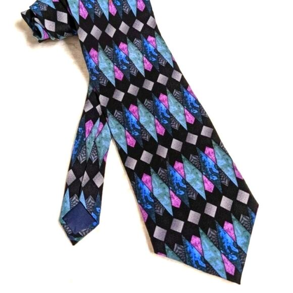 Men's Vintage 100% Silk Tie - Cocktail Collection (Vodka Under a Microscope) - Picture 4 of 12